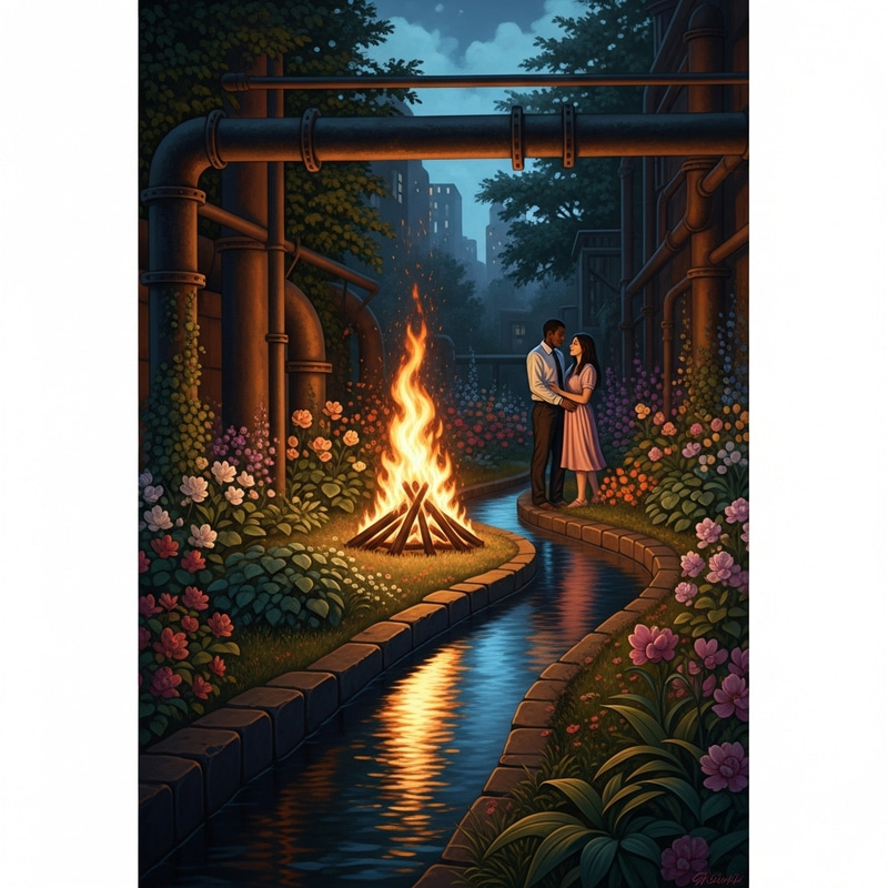 Flames of Love: Dark Garden River Romance