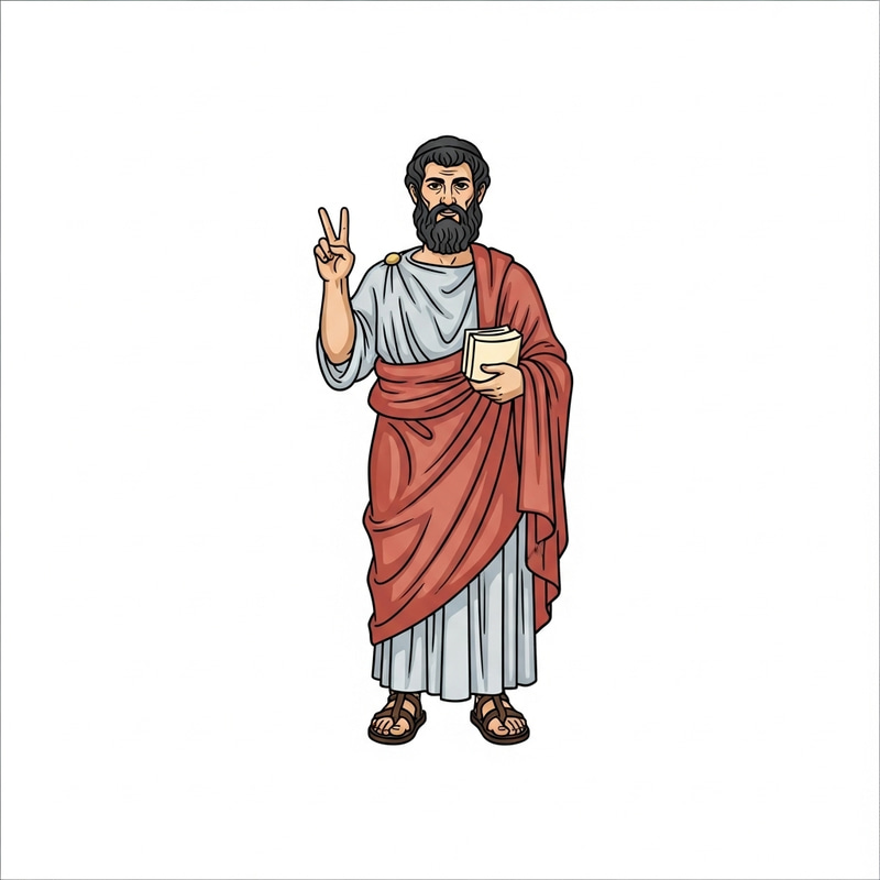 Aristotle | Peace Sign Pose in Greek Era