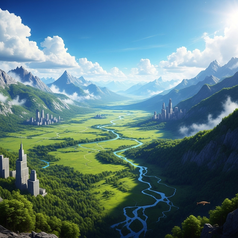 Serene Beauty of an Uninhabited World Serene Beauty of an Uninhabited World