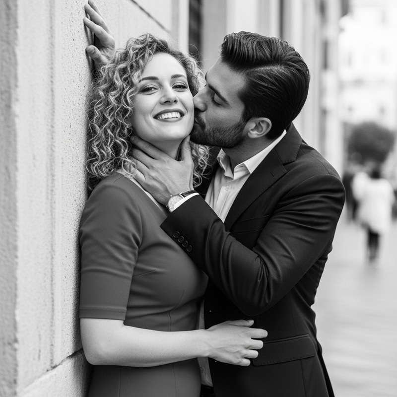 Intense Italian Romance in Black & White | Amore Italiano