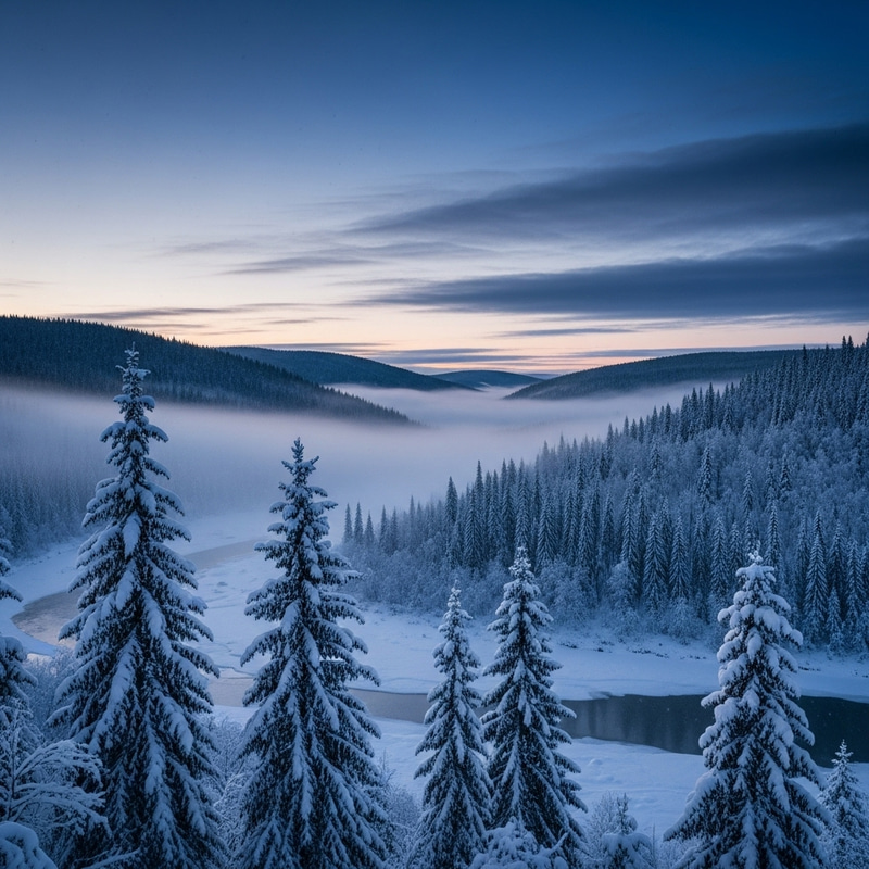 Deep Winter Atmospheric Depiction Deep Winter Atmospheric Depiction