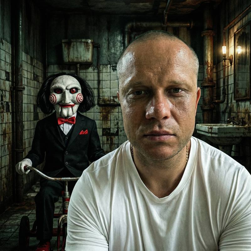 Creepy Selfie with Billy the Puppet from Saw