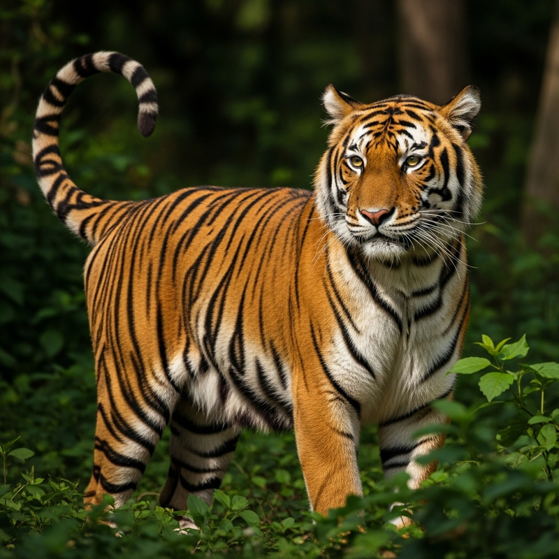 Vibrant Tiger: Stunning Colors & Fierce Beauty