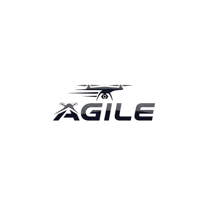 Modern Agile Drone Logo Design Modern Agile Drone Logo Design