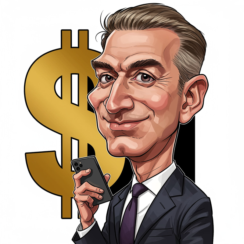 Jeff Bezos Caricature Art