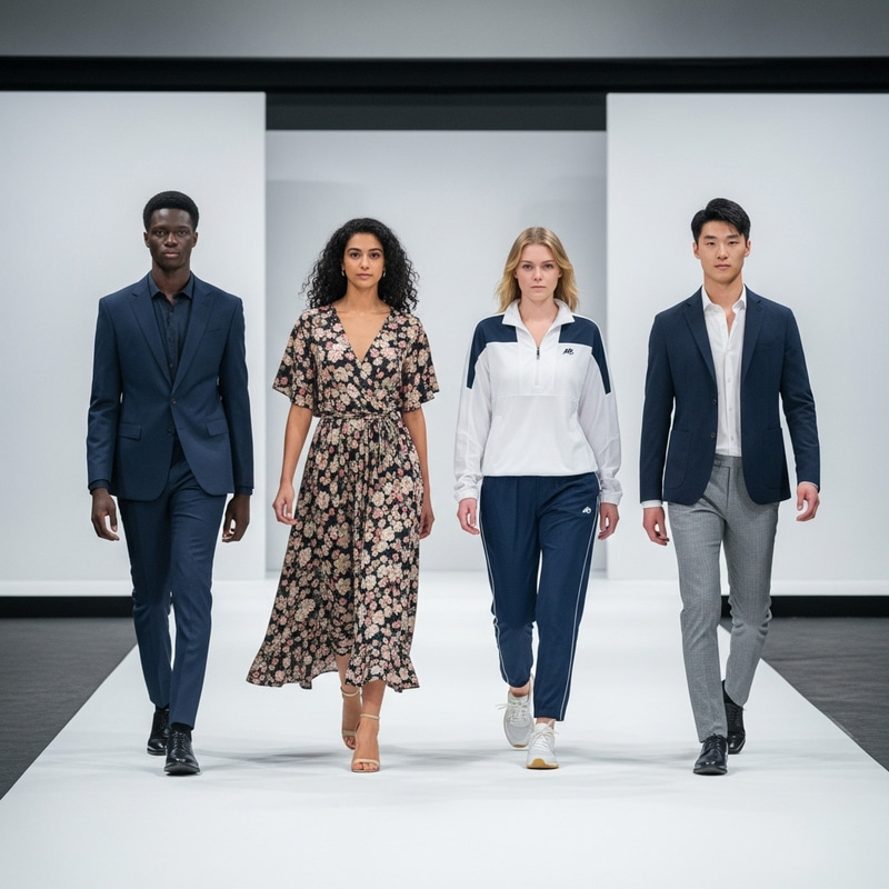 Fashion Models of Diverse Descents Showcasing Clothing | Runway Styles