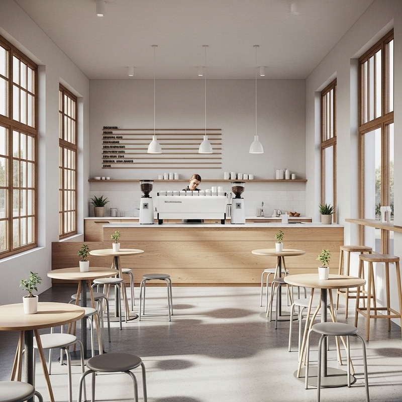 Minimalist Coffee Shop: Relax and Refresh Minimalist Coffee Shop: Relax and Refresh