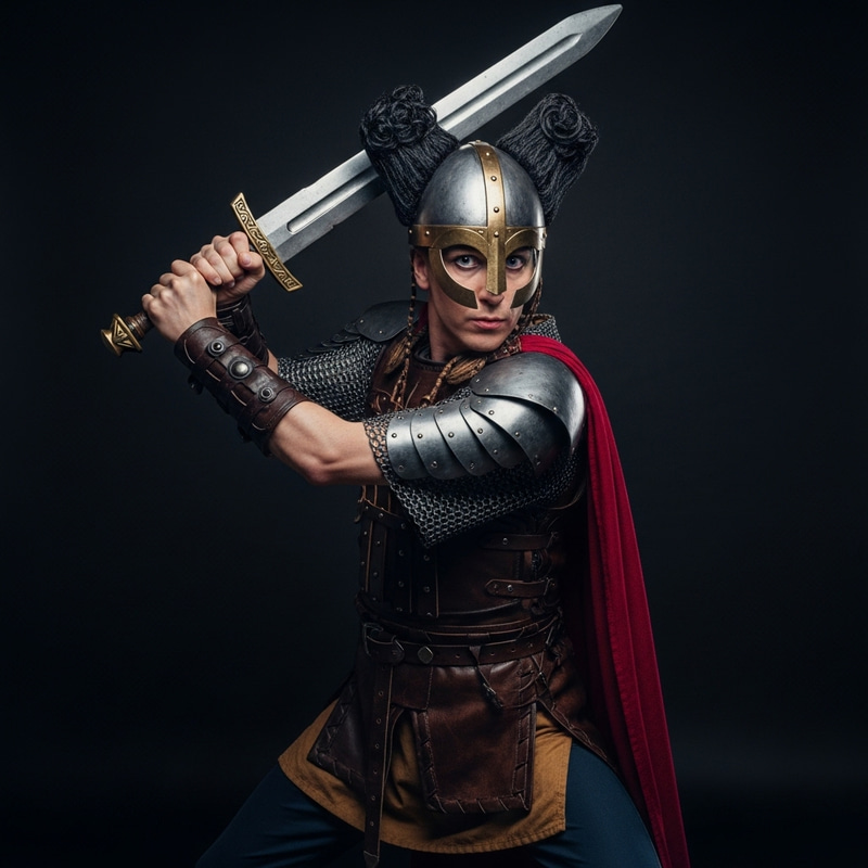 Michael Jackson Viking: Transformation with Massive Sword & Determined Look Michael Jackson Viking: Transformation with Massive Sword & Determined Look