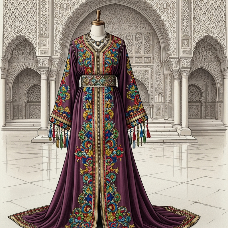 Moroccan Caftan | Vibrant Colors & Intricate Designs Moroccan Caftan | Vibrant Colors & Intricate Designs