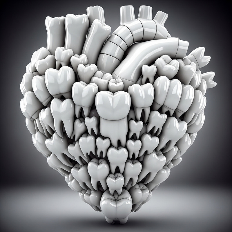 Bright Teeth Heart Shape Design Bright Teeth Heart Shape Design