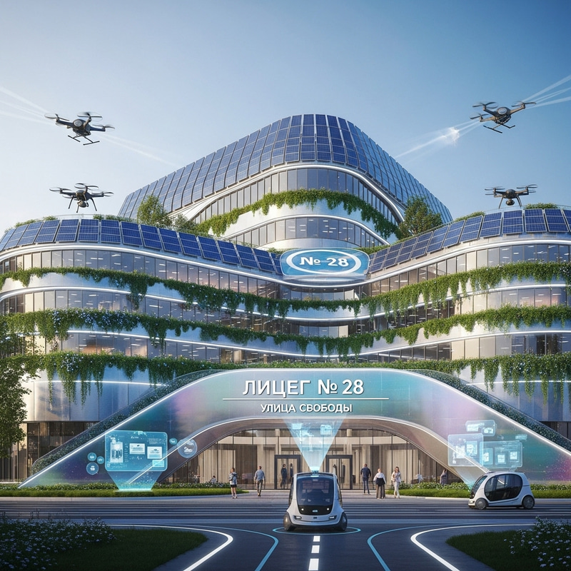 Taganrog Future: Lyceum 28 on Freedom Street