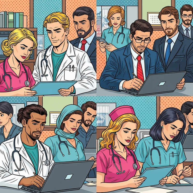 Gender Equality in Diverse Workplace Pop Art Gender Equality in Diverse Workplace Pop Art