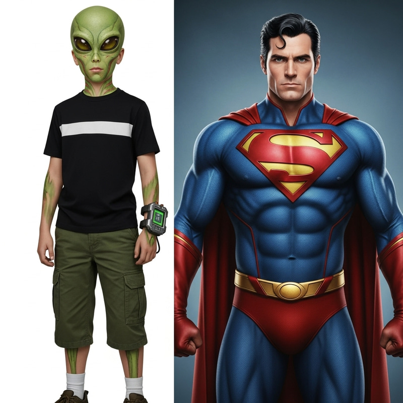 Ben 10 & Man of Steel Ultra-Realistic Characters Ben 10 & Man of Steel Ultra-Realistic Characters