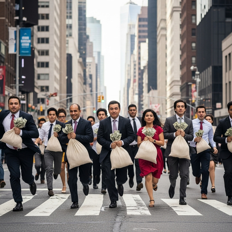 Running with a Bag of Money in NYC: A Dynamic Chase