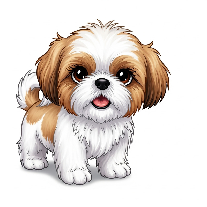 Choppy the Playful Shih Tzu: A Pixar-Style Animation Delight Choppy the Playful Shih Tzu: A Pixar-Style Animation Delight