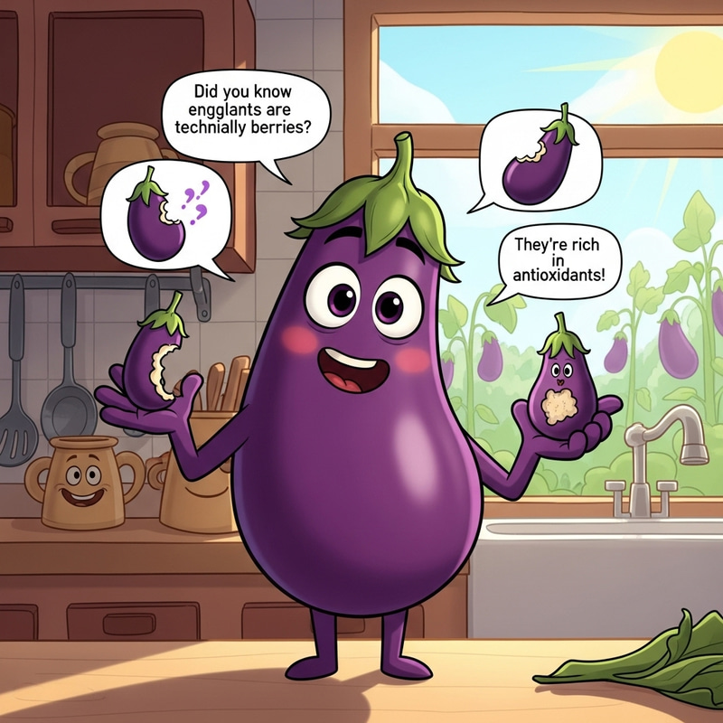 Fun Eggplant Facts from a Delicious Character! Fun Eggplant Facts from a Delicious Character!