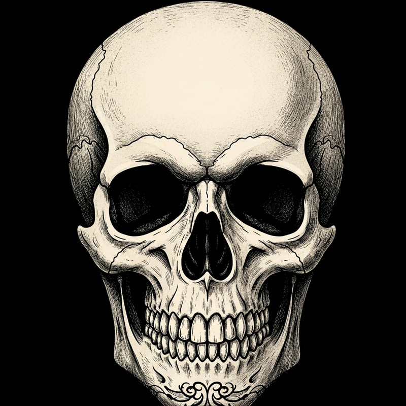 Artistic Calavera Skull - Symbolic Mexican Artistry Artistic Calavera Skull - Symbolic Mexican Artistry