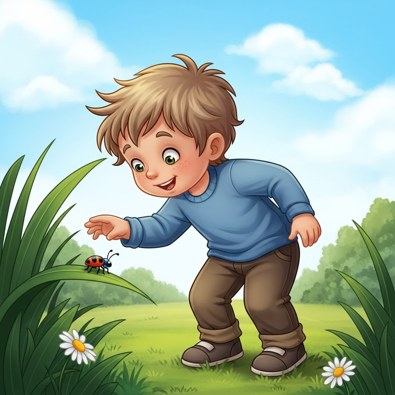 Young Boy David Enjoying Outdoor Play Young Boy David Enjoying Outdoor Play