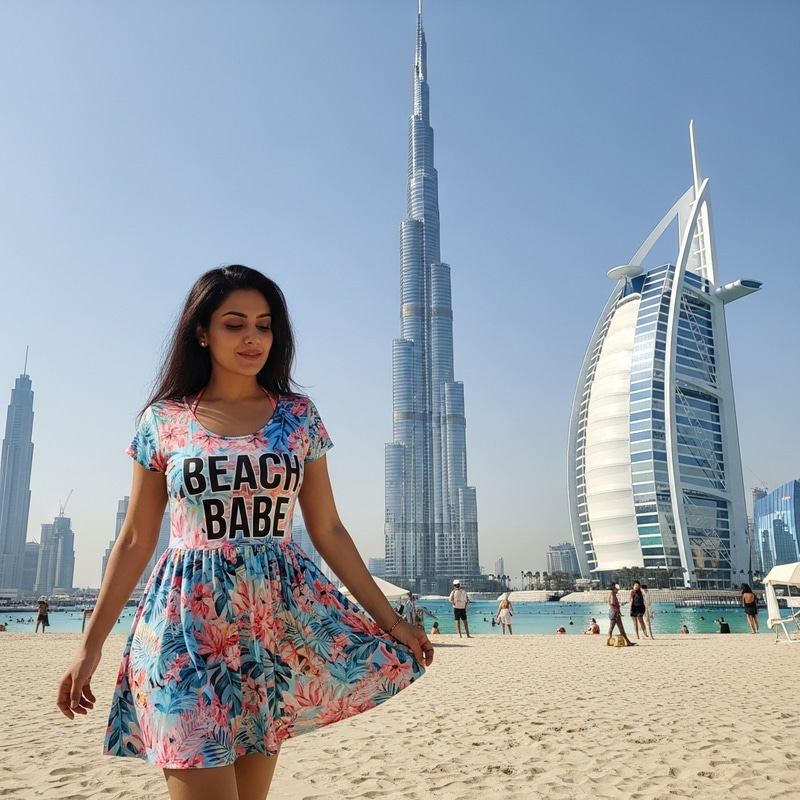 Stunning Indian Beach Babe in Dubai