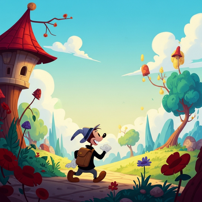 Cinematic Classic Cartoon Illustration Cinematic Classic Cartoon Illustration