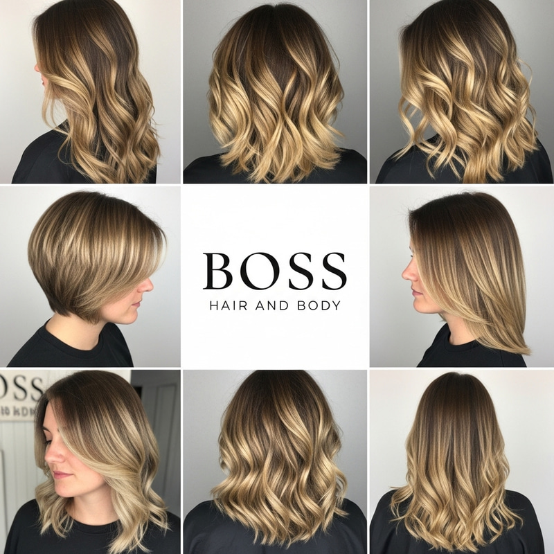 Hair Balayage Montage for Social Media | BOSS Hair and Body Hair Balayage Montage for Social Media | BOSS Hair and Body