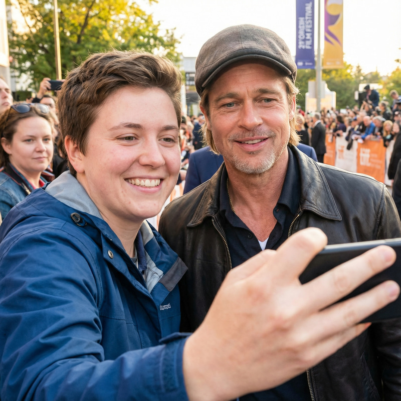 My Memorable Photo with Brad Pitt My Memorable Photo with Brad Pitt