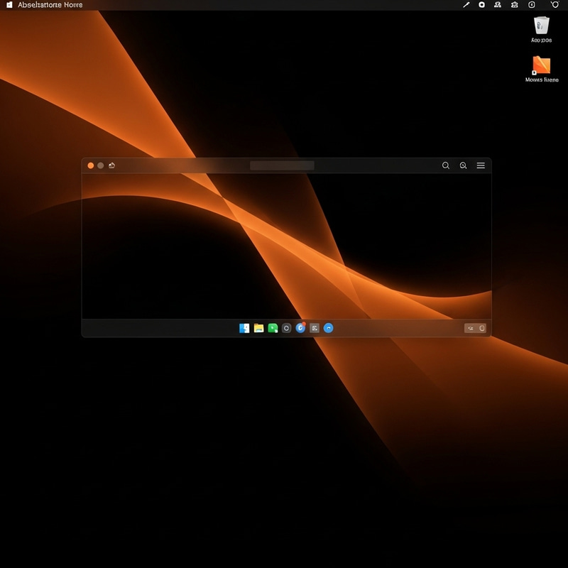Stylish Mac OS Desktop Wallpaper in Orange and Black Stylish Mac OS Desktop Wallpaper in Orange and Black