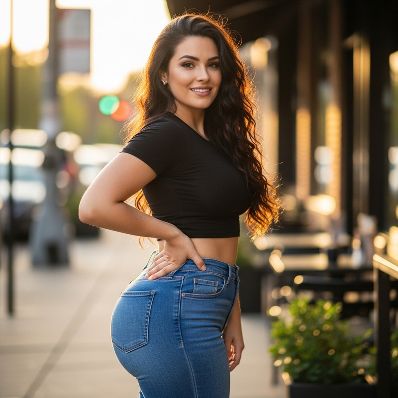 Stylish Woman with Curvy Hips | Trendy Fashion 2021