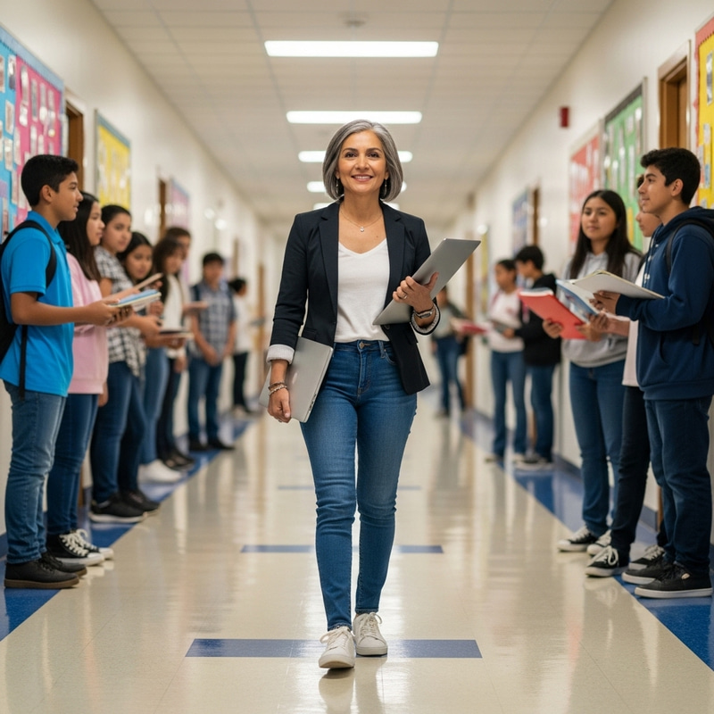 Stylish Middle School History Geography Teacher - Trendy and Sophisticated Look Stylish Middle School History Geography Teacher - Trendy and Sophisticated Look