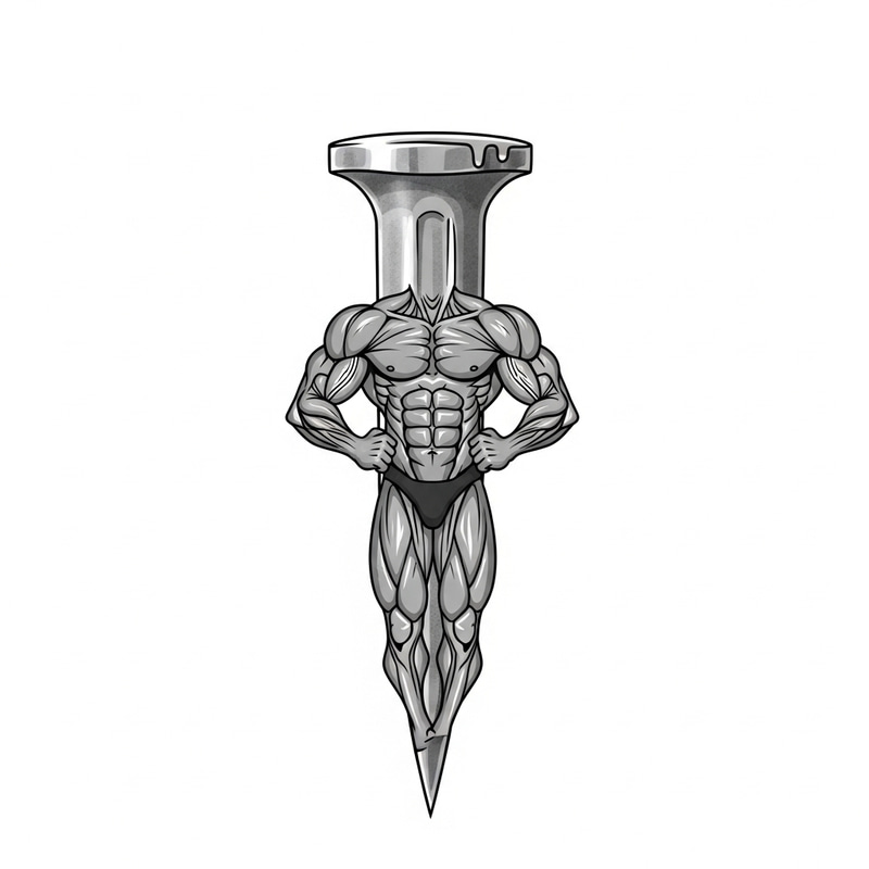 Muscular Nail: Embodying Strength and Masculinity Muscular Nail: Embodying Strength and Masculinity