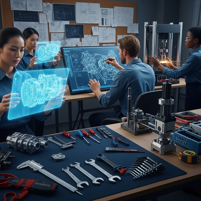 Product Engineering Challenges: Engineers Collaborate in Machinery Workshop Product Engineering Challenges: Engineers Collaborate in Machinery Workshop