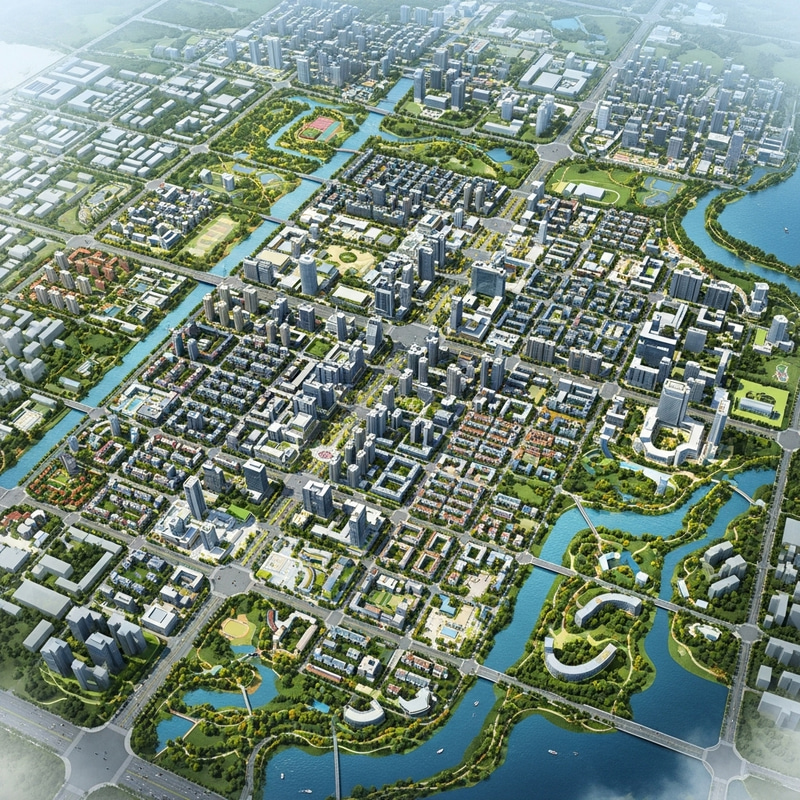 Impressive 10km x 6km City Master Plan | Urban Diversity Impressive 10km x 6km City Master Plan | Urban Diversity