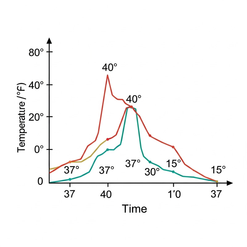 Analyzing Temperature Fluctuations Over Time: Line Graph Study