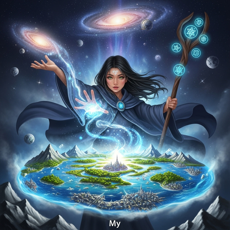 My, Young Sorceress Conjuring New Realm My, Young Sorceress Conjuring New Realm