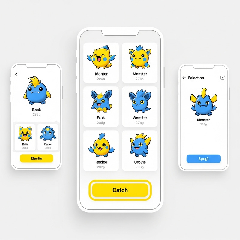 Pikashow App - Minimalist Cartoon Creature Viewer
