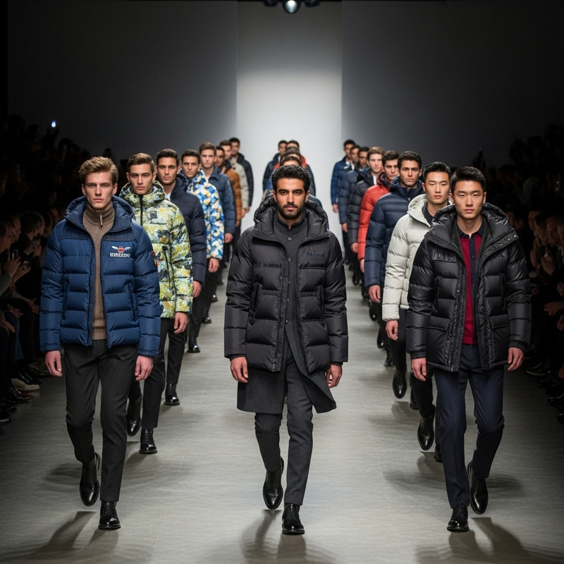 Diverse Down Jacket Fashion Show Highlights