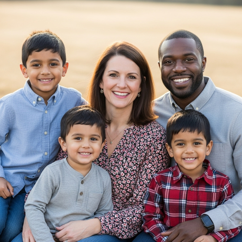 Heartwarming Family Portrait Captured with DSLR Heartwarming Family Portrait Captured with DSLR