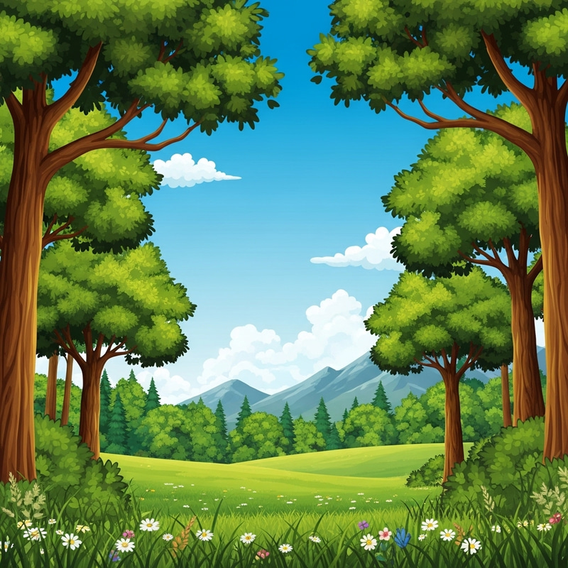 Tranquil Forest Landscape | Promotional Background Design Tranquil Forest Landscape | Promotional Background Design