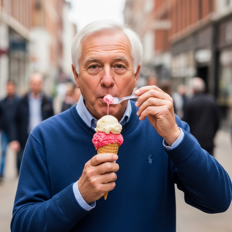 Joe Biden Indulges in Ice Cream Delight