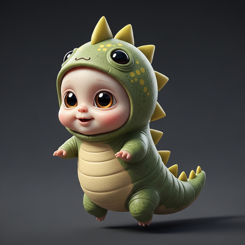 Adorable Baby Dinosaur Costume | Intricate Parasitic Creature Adorable Baby Dinosaur Costume | Intricate Parasitic Creature