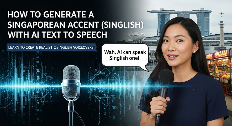 Generate a Singaporean Accent with AI Text to Speech Generate a Singaporean Accent with AI Text to Speech