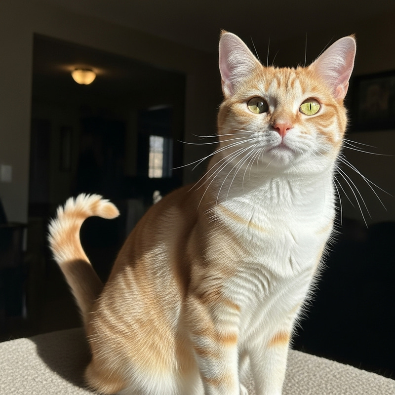 Happy Cat – Joyful Feline with Bright Eyes