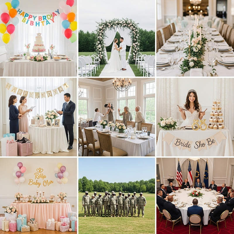 Special Events: Birthdays, Weddings, Dinners & More Special Events: Birthdays, Weddings, Dinners & More