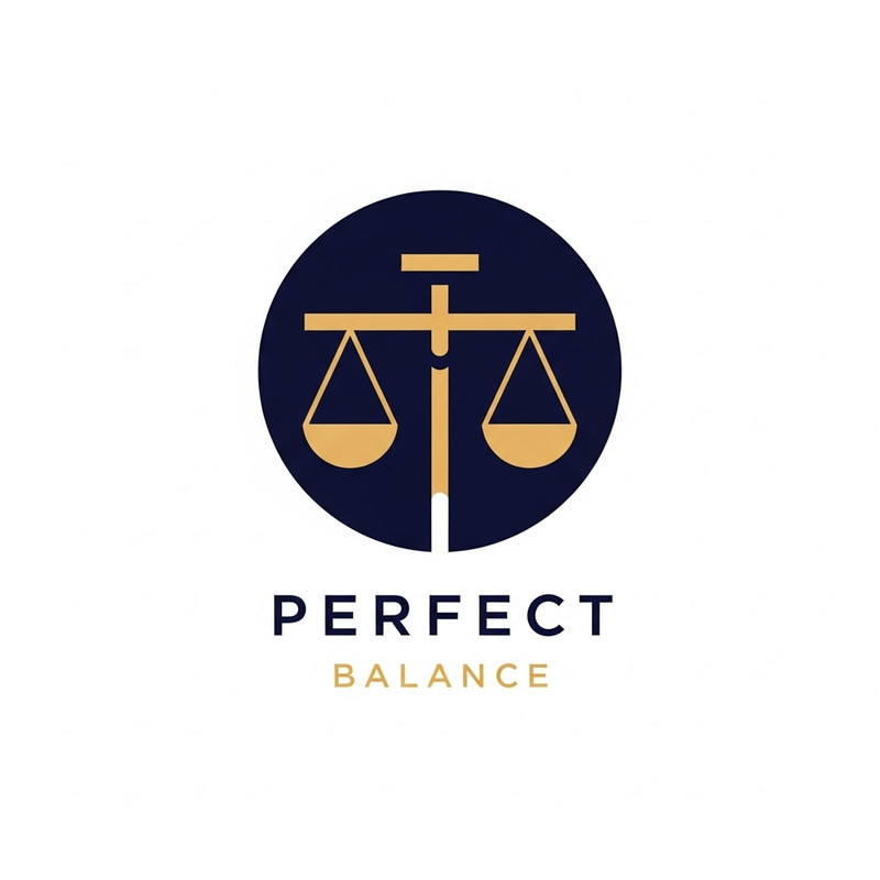 Perfect Balance Logo: Modern & Professional Design