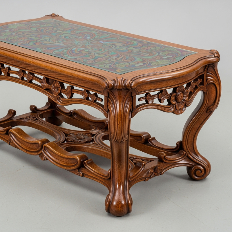 Art Nouveau Coffee Table - Elegant Design Art Nouveau Coffee Table - Elegant Design