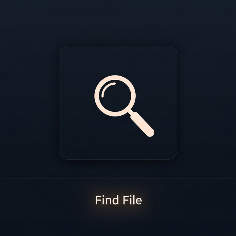 Dark Theme File Finder - Computer Visual Interface Dark Theme File Finder - Computer Visual Interface