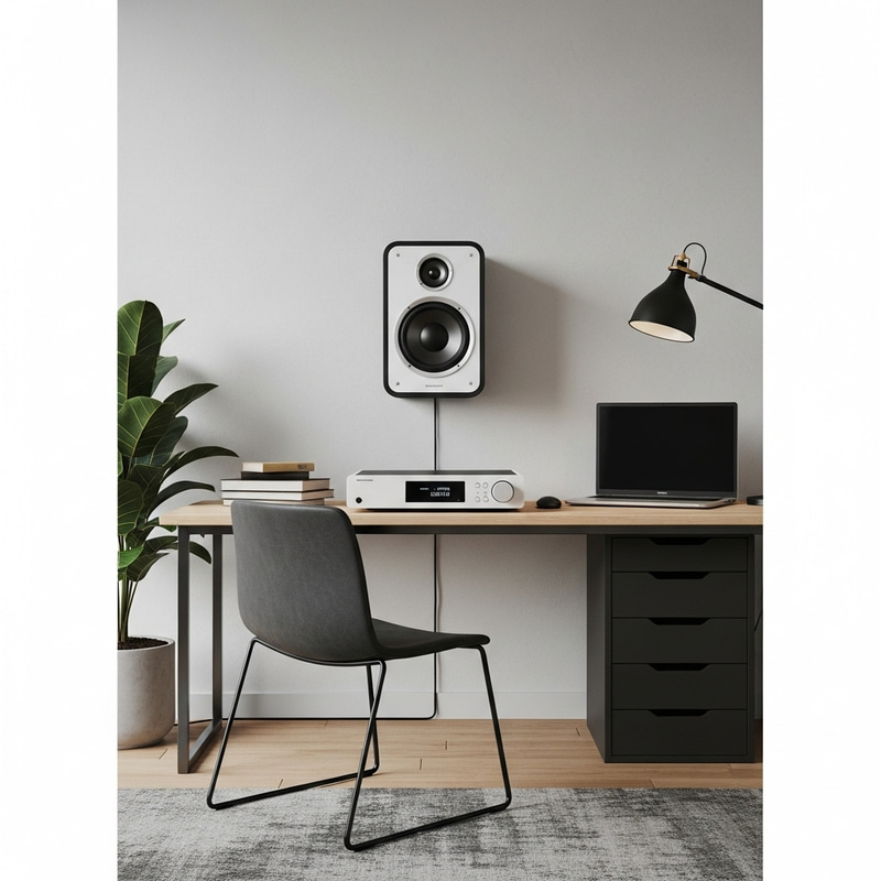 Ultra-Photorealistic Round Stereo Music System - Modern Art Ultra-Photorealistic Round Stereo Music System - Modern Art