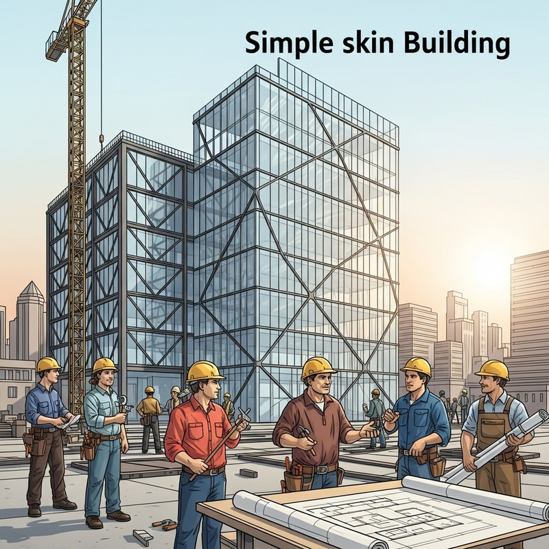 Efficient 'Simple Skin Building' Process for Urban Scene