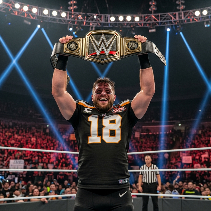 Messi Celebrates WWE Championship Victory Messi Celebrates WWE Championship Victory