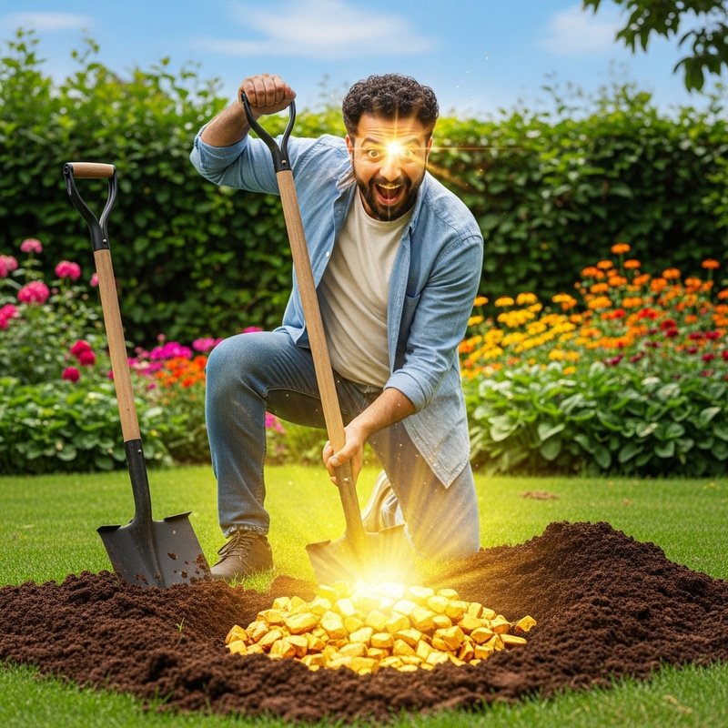 Man Discovers Gold Nuggets in Backyard Garden